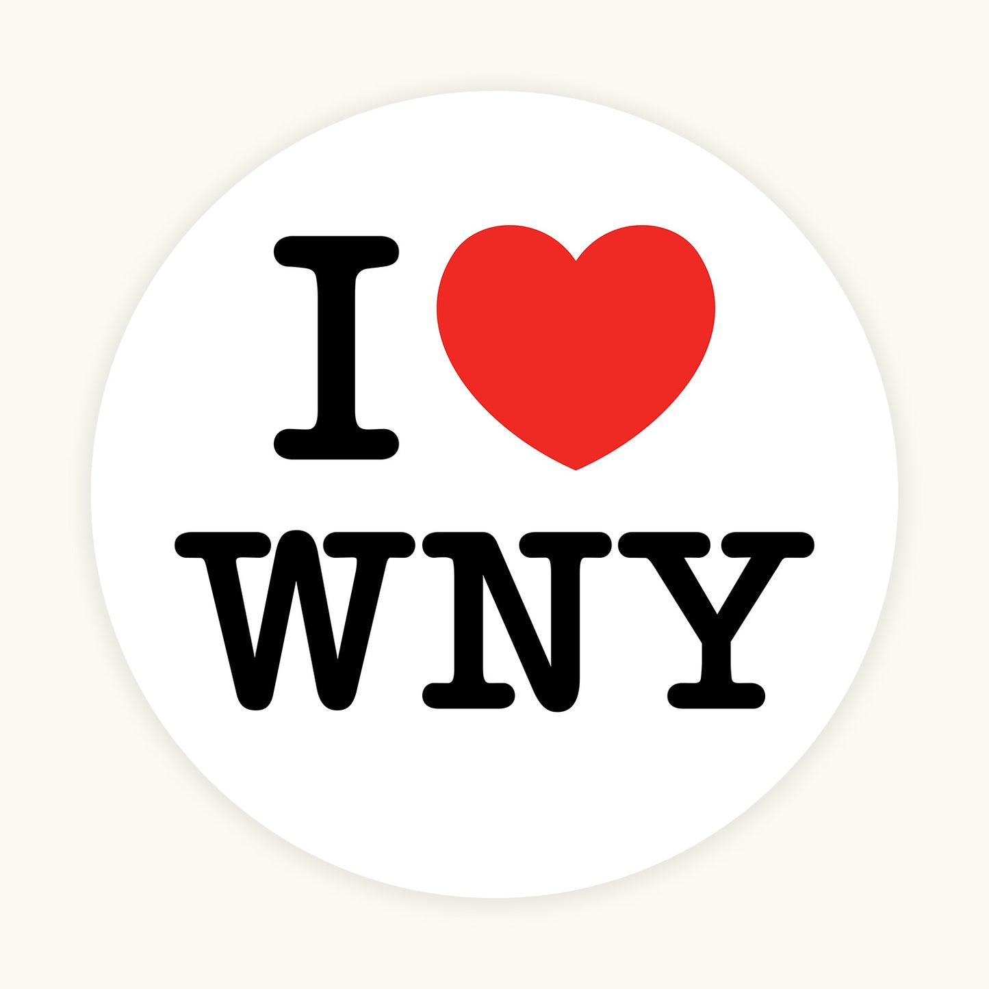 I Heart WNY Sticker